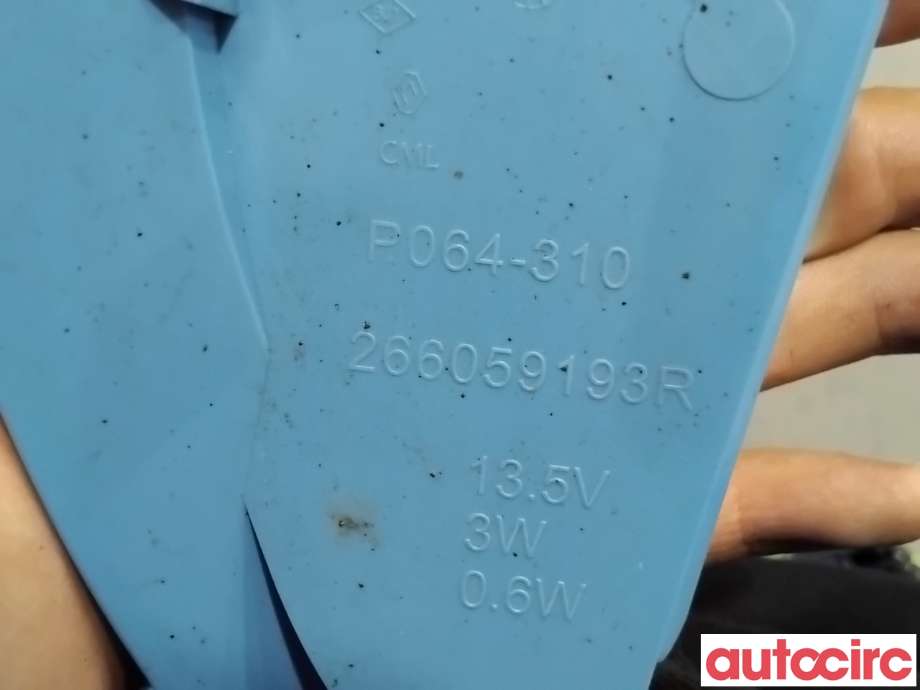 Parklykt venstre til Renault Zoe 2013-2019 (Fase 1)  (RENAULT|266059193R|)