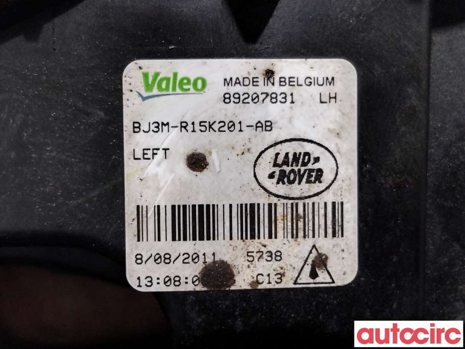Tåkelykt høyre foran til Land Rover Range Rover, Evoque 2011-2019 (Type I)  (LAND-ROVER|LR026089|89207831|LR185738)