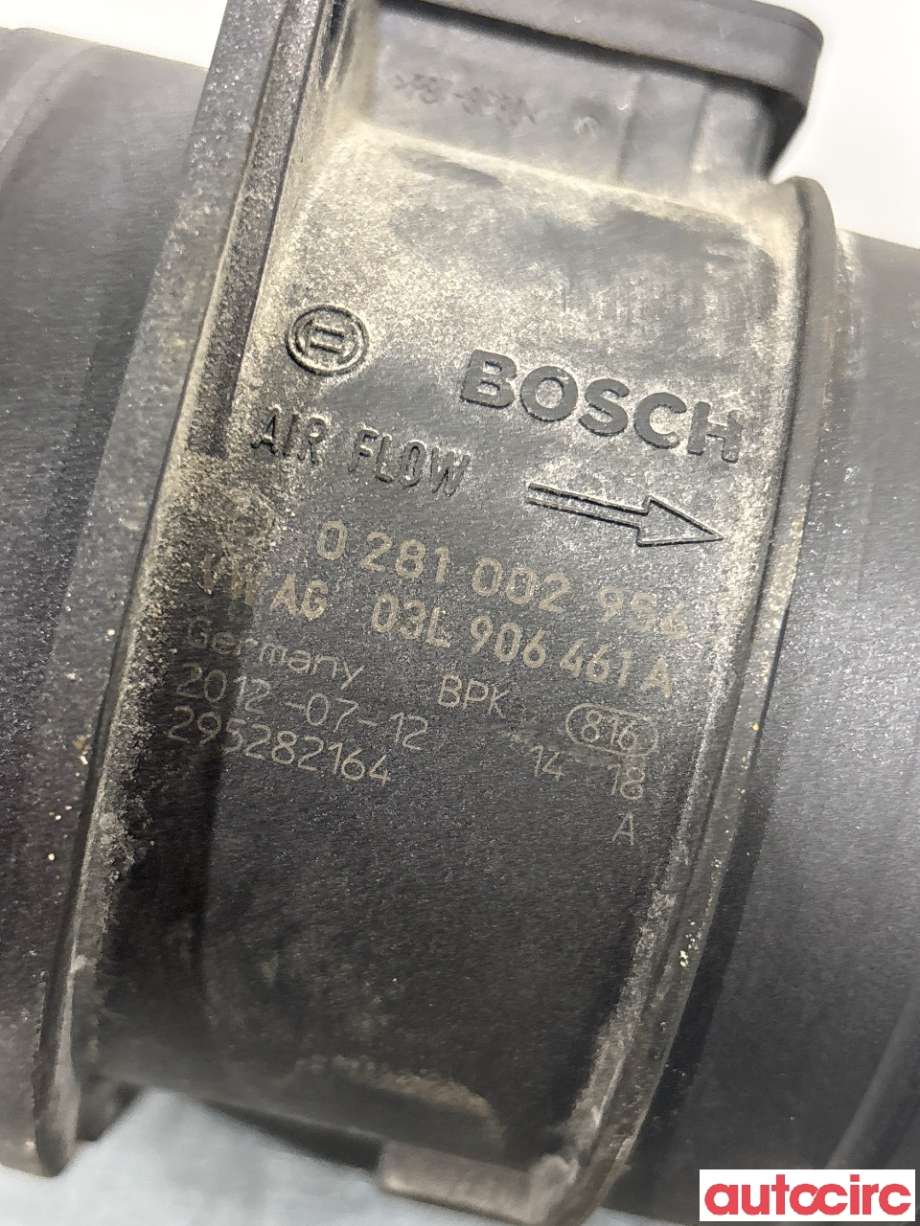 Luftmengde/luftmassemåler til Audi Q3 2011-2014 (Type I, Fase 1)  (AUDI|03L906461A|0281002956)
