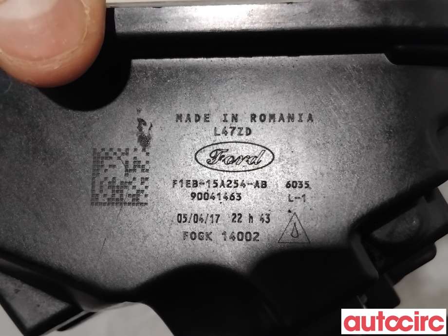 Tåkelykt høyre foran til Ford C-Max 2015-2019 (Type II, Fase 2)  (FORD|1874687|90041463|F1EB-15A254-AB)
