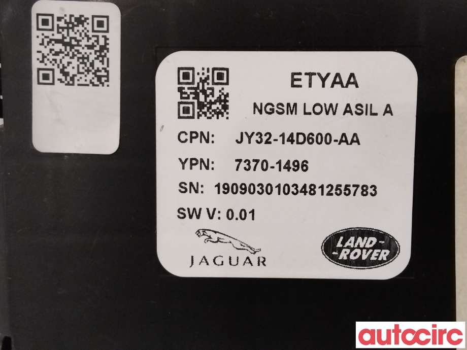 Styreenhet diverse til Jaguar I-PACE 2018-->>  (JAGUAR|T2R25464|7370-1496|JY32-14D600-AA)