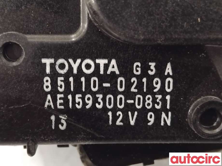 Viskermotor frontrute til Toyota Auris 2010-2012 (Type I, Fase 2)  (TOYOTA|8511002190|AE159300-0831|85110-02190)