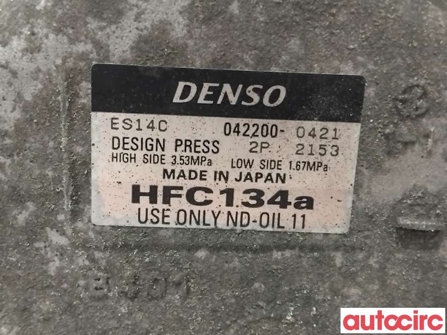 Aircondition kompressor til Toyota Auris 2010-2012 (Type I, Fase 2) (TOYOTA|8837047031|042200-0421|)