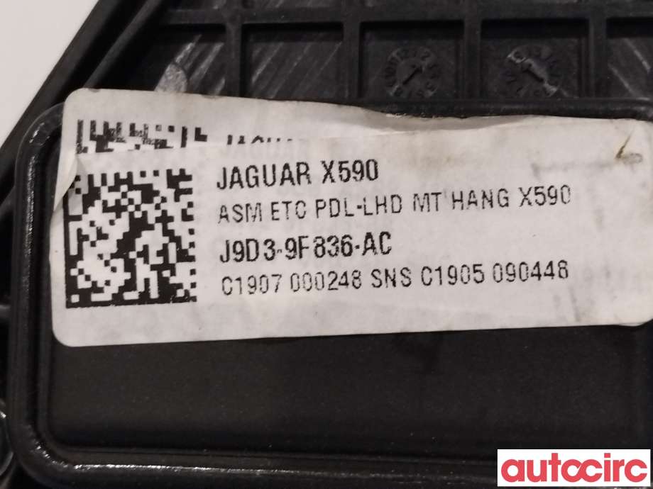Pedal gass til Jaguar I-PACE 2018-->>  (JAGUAR|J9D1119|J9D39-F836-AC)