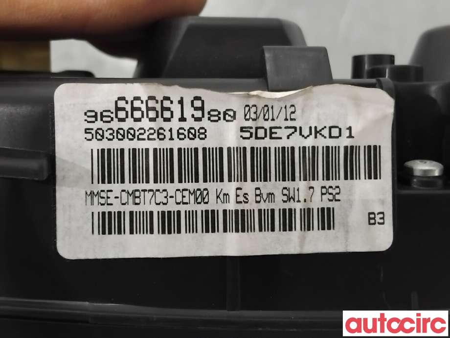 Instrumentpanel til Peugeot RCZ 2010-2015  (PEUGEOT|6103PV|9666661980|9806143980)