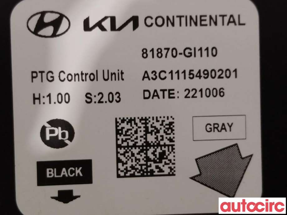 Styreenhet elektrisk bakluke til Hyundai Ioniq 5 2021-->>  (HYUNDAI|81870GI110)