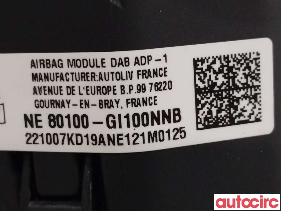 Airbag rattpute til Hyundai Ioniq 5 2021-->>  (HYUNDAI|80100GI100NNB)