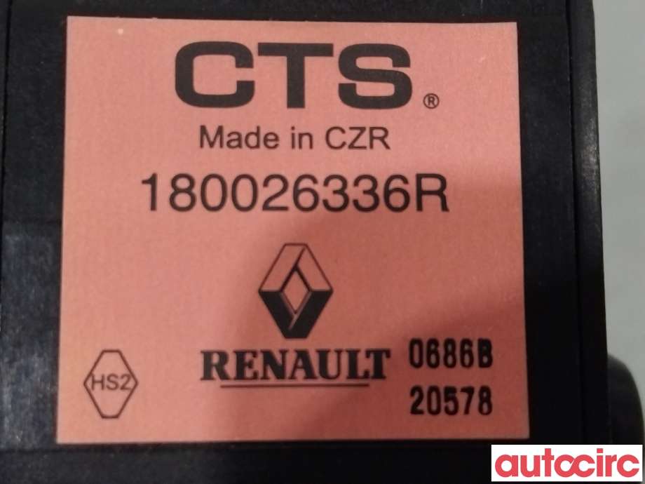 Pedal gass til Renault Zoe 2013-2019 (Fase 1)  (RENAULT|180026336R)