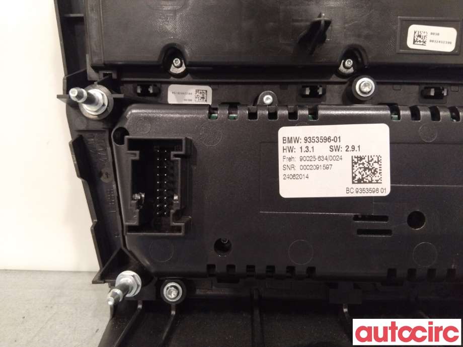 Varmeapparat betjening til BMW 5-Serie 2010-2017 (F10/F11) (F10/F11) (BMW|61319328425|)