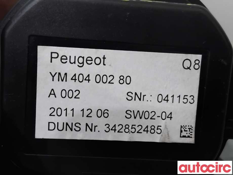 Instrument klokke til Peugeot RCZ 2010-2015 (PEUGEOT|NO NR|342852485|YM40400280)
