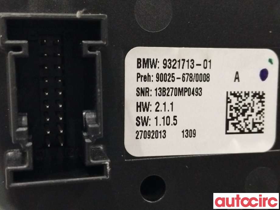 Varmeapparat betjening til BMW X5 2013-2018 (F15) (F15) (BMW|64119388808|9321713)