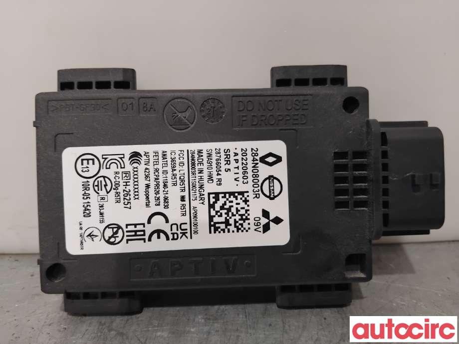 Sensor radar til Renault Megane 2016-->> Type IV (RENAULT|284N07512R|20220603|284N08003R)