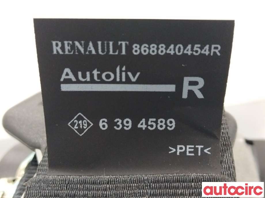 Sikkerhetsbelte foran høyre til Renault Captur 2013-2020 (Type I)  (RENAULT|868840454R)