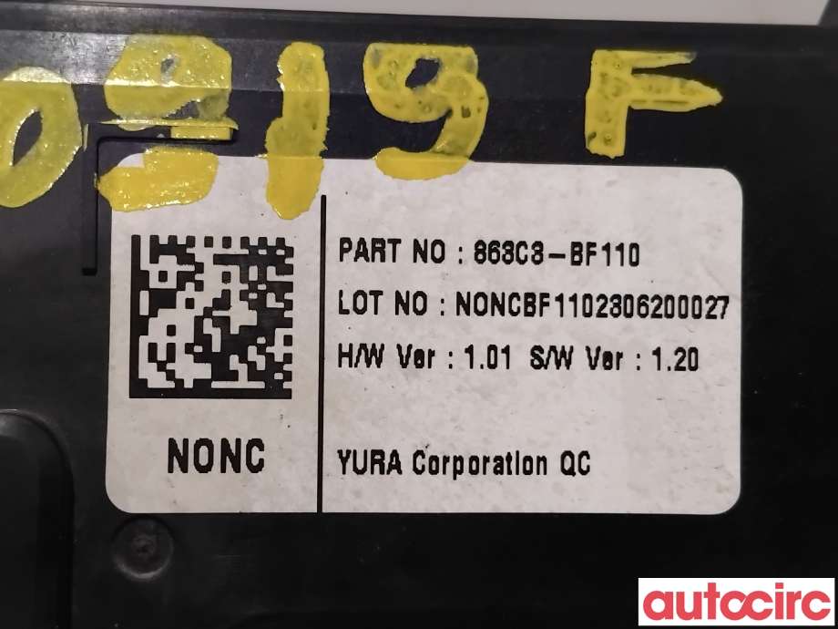 Bryter diverse til Hyundai Kona 2021-2023 (Type I, Fase 2)  (HYUNDAI|863C3HF110||863C3-BF110)