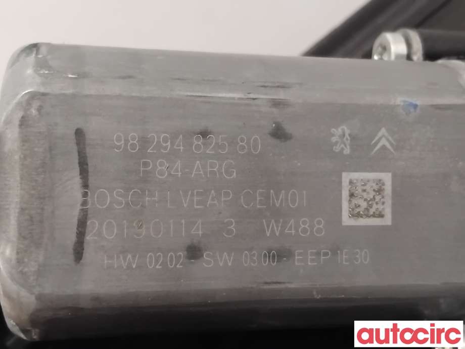 Ruteheis venstre bak til Peugeot 5008 2017-->> (Type II)  (PEUGEOT|9810488580|0130824245|9840190280)