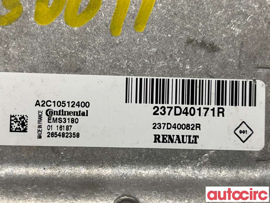 Styreenhet diverse til Renault Kangoo 2008-2021 (Type II)  (RENAULT|237D40171R|A2C10512400|237D40231R)
