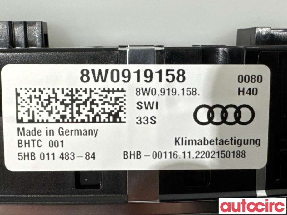 Diverse deler til Audi Q4 e-tron 2021-->> (AUDI|8W0919158||8W0919158C)