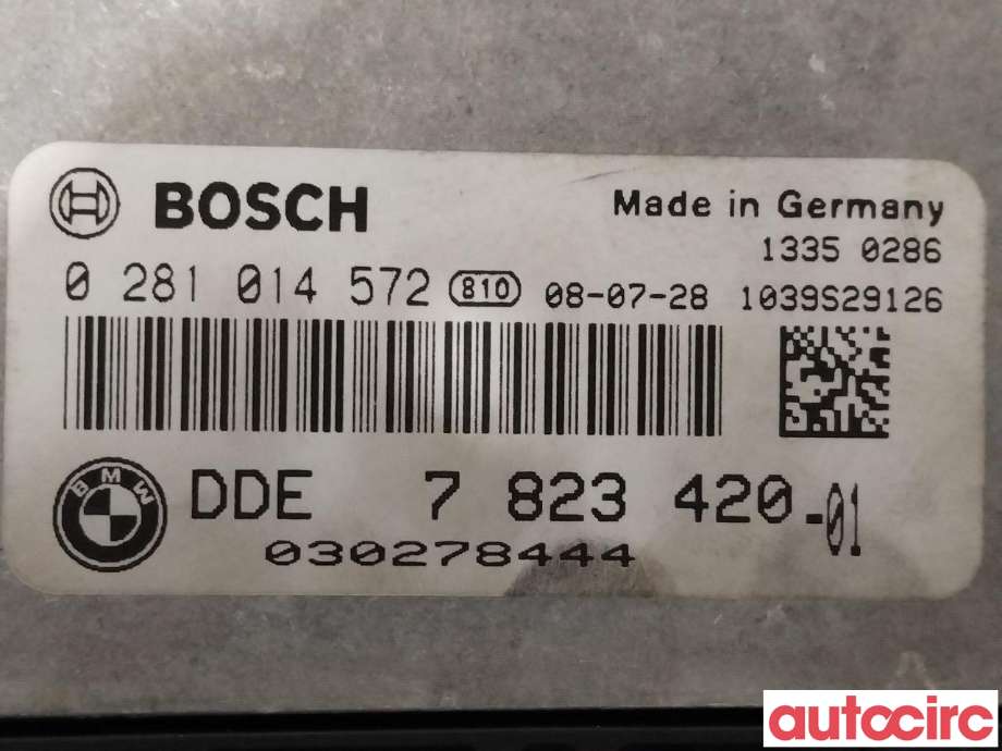 Styreenhet motor til BMW 3-Serie 2005-2011 (E90/E91/E92/E93) (E90/E91/E92/E93) (BMW|13618512498|0281014572|7823420)