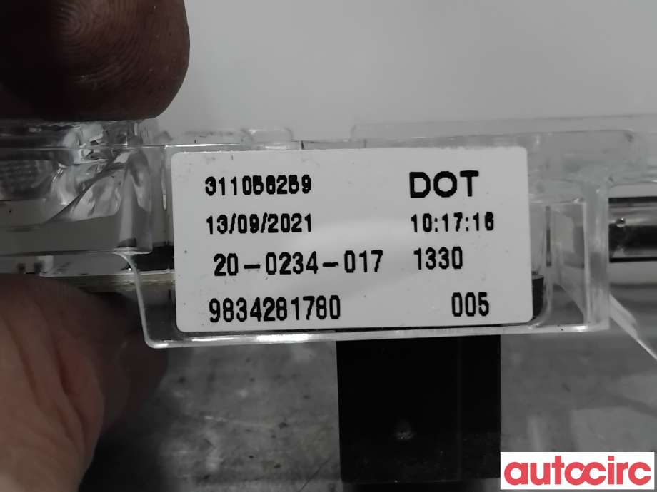 Baklykt bremselys bakrute til Citroën C4, Spacetourer 2019-->>  (CITROEN|9834281780|)