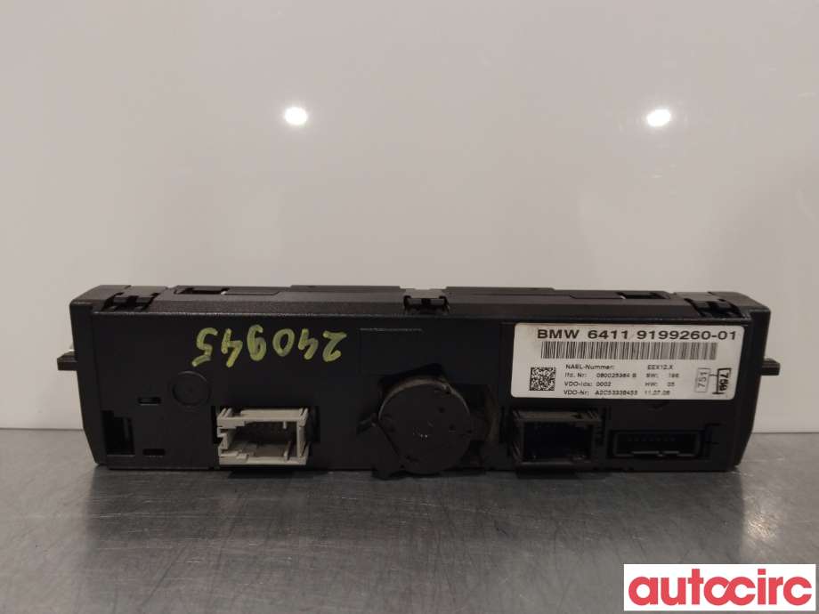 Varmeapparat betjening til BMW 3-Serie 2005-2011 (E90/E91/E92/E93) (E90/E91/E92/E93) (BMW|64119199260)