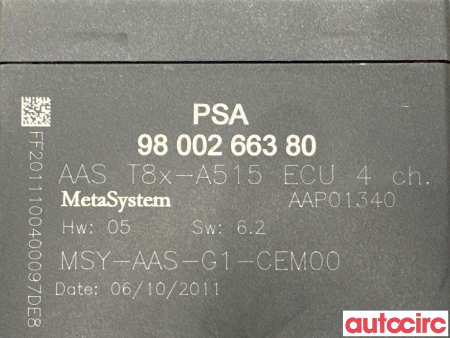 Styreenhet parkering til Peugeot 3008 2009-2016 (Type I) (PEUGEOT|6590NK|AAPO1340|1607732680)