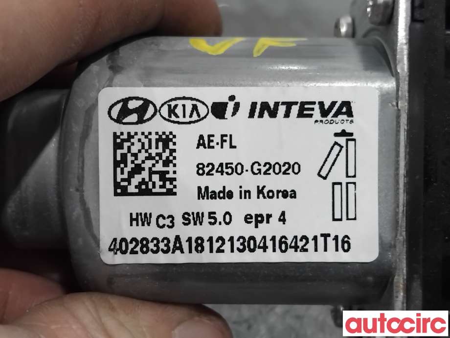 Ruteheis venstre foran til Hyundai Ioniq Electric 2019-->> (Fase 2)  (HYUNDAI|82450G2020|402833A|82450-G2020)