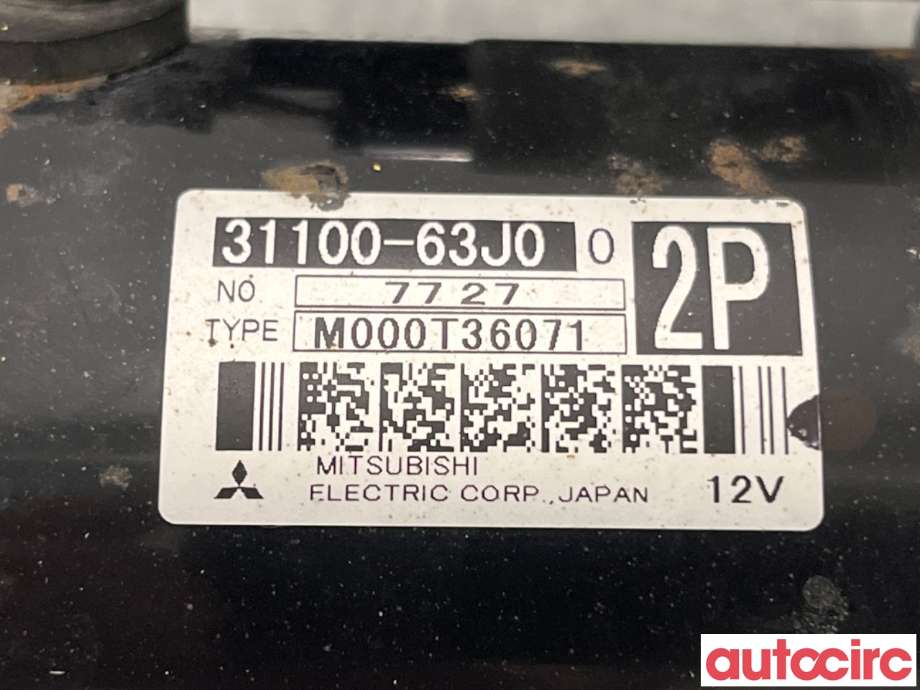 Starter til Suzuki SX4 2006-2009 (Type I, Fase 1)  (SUZUKI|31100-63J10|M000T36071|31100-63J00)