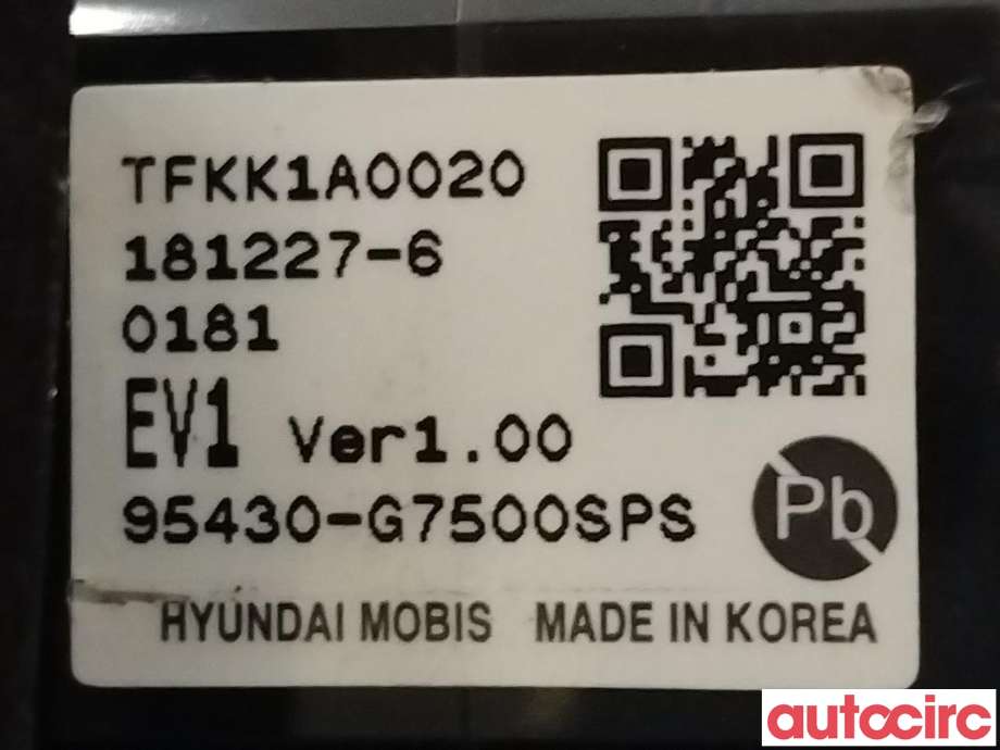 Bryter start/stopp til Hyundai Kona 2017-2021 (Type I, Fase 1) (HYUNDAI|95430G7500SPS)