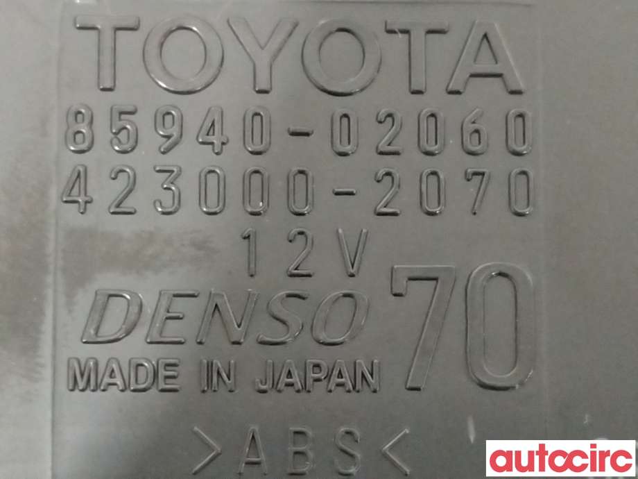 Rele diverse til Toyota Auris 2015-2019 (Type II, Fase 2)  (TOYOTA|8594002060||85940-02060)