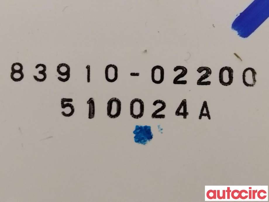 Instrument klokke til Toyota Auris 2015-2019 (Type II, Fase 2)  (TOYOTA|8391002200||83910-02200)
