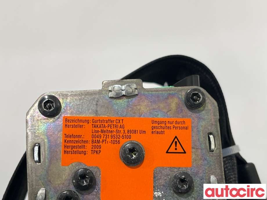 Sikkerhetsbelte foran høyre til Audi A5 2007-2016 (Type I)  (AUDI|8T0857705||8T0857705B)