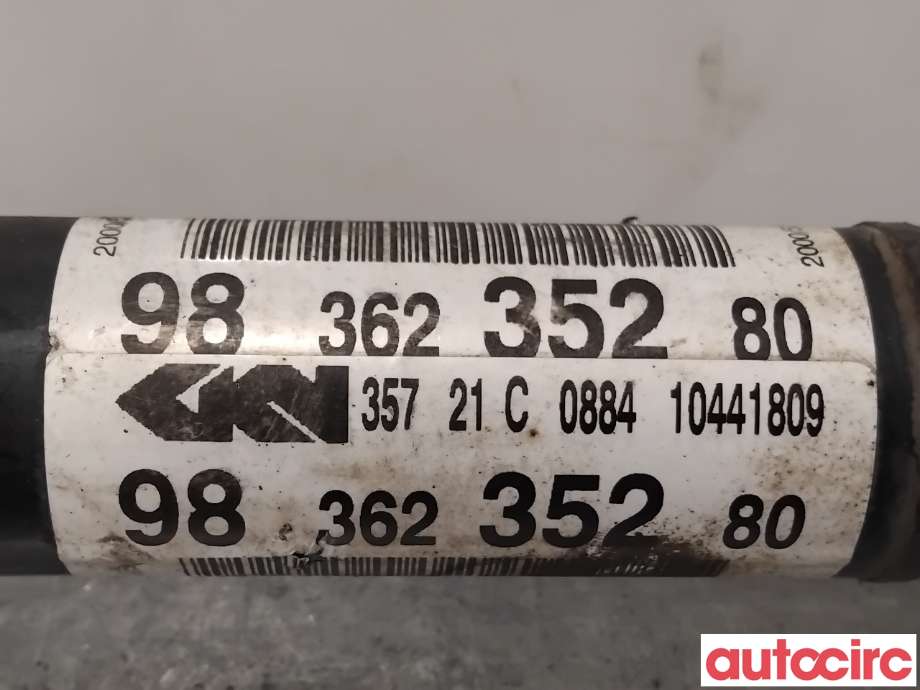 Drivaksel venstre foran, elbil til Citroën C4, Spacetourer 2019-->>  (CITROEN|1675589880||9836235280)