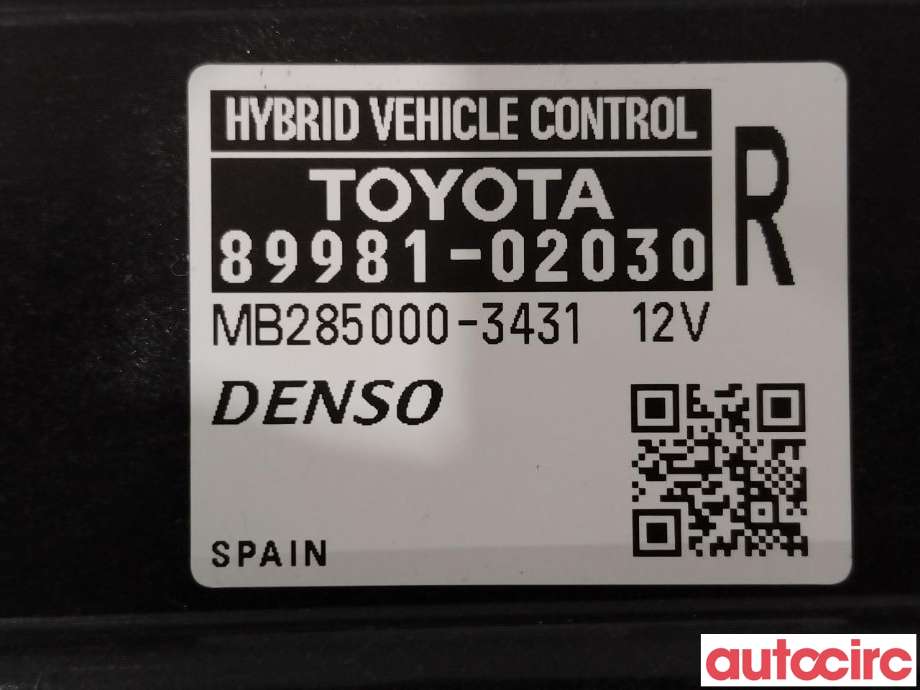 Styreenhet diverse til Toyota Auris 2015-2019 (Type II, Fase 2)  (TOYOTA|8998102030||89981-02030)