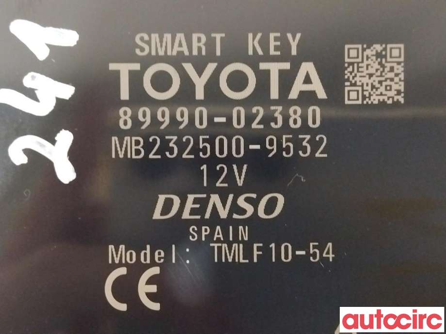 Styreenhet nøkkelfri/keyless til Toyota Auris 2015-2019 (Type II, Fase 2) (TOYOTA|8999002380||89990-02380)