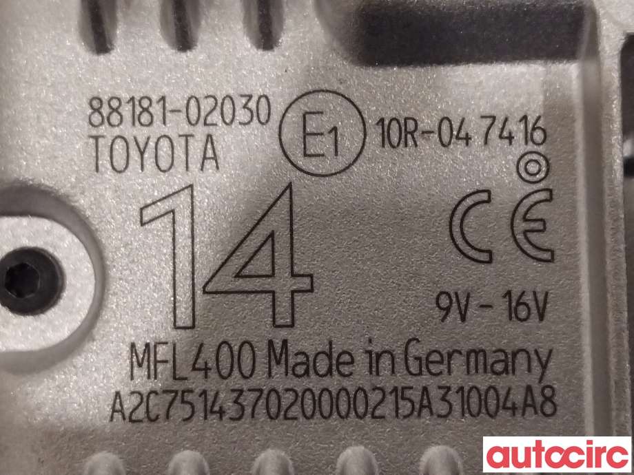 Sensor radar til Toyota Auris 2015-2019 (Type II, Fase 2)  (TOYOTA|8818102030)