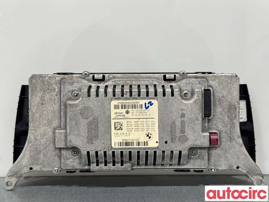 Multimedia display (MCU - Media Controller Unit) til BMW X3 2010-2017 (F25) (F25) (BMW|65509278281||0002382957-01)