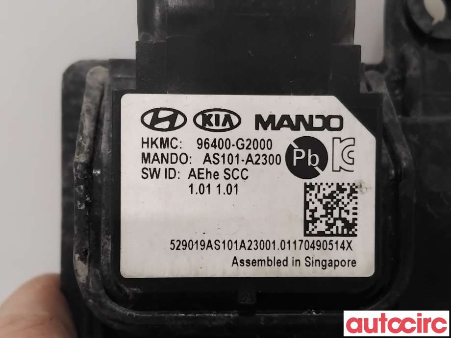 Sensor radar til Hyundai Ioniq Electric 2016-2019 (Fase 1) (HYUNDAI|96400G2000|AS101-A2300|96400-G2000)