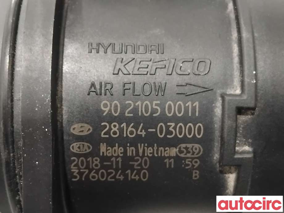 Luftmengde/luftmassemåler til Hyundai Ioniq Electric 2019-->> (Fase 2) (HYUNDAI|2816403000|9021050011|28164-03000)