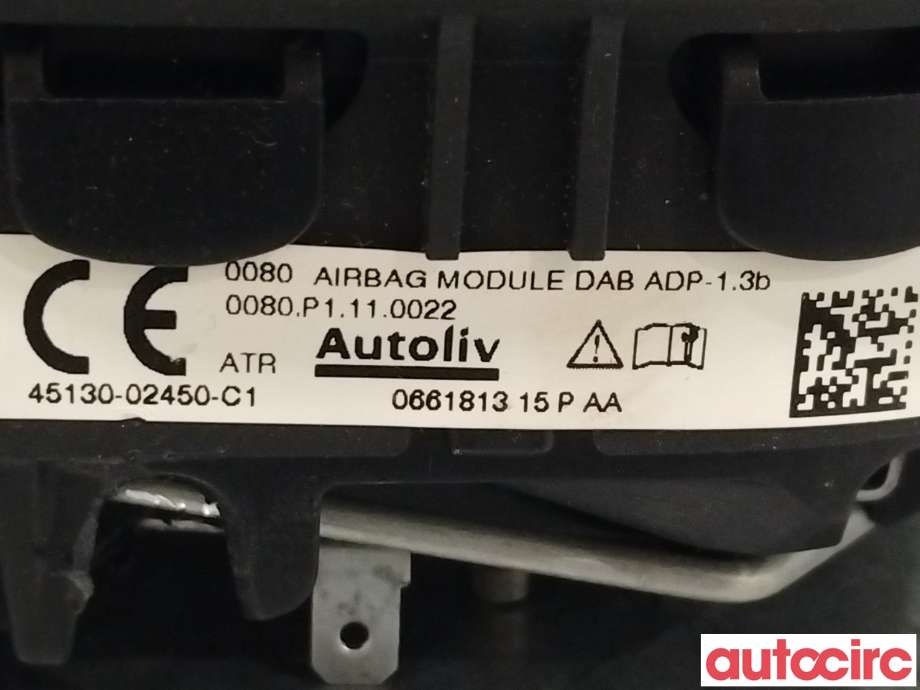 Airbag rattpute til Toyota Auris 2015-2019 (Type II, Fase 2) (TOYOTA|4513002450C1)