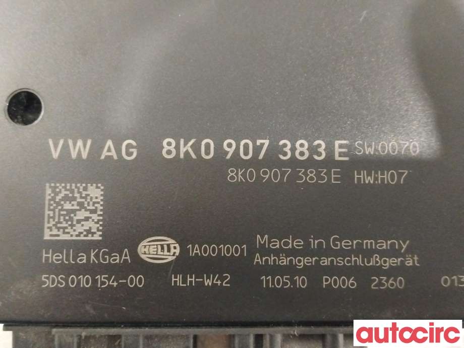 Styreenhet hengerfeste til Audi A4 2007-2014 (Type IV) (B8) (B8) (AUDI|8K0907383E)