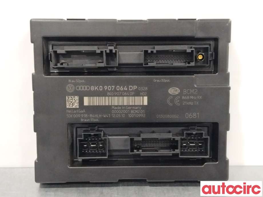 Styreenhet comfort (BCM) til Audi A4, 2007-2014 (Type IV) (B8) (B8) (AUDI|8K0907064CQ)
