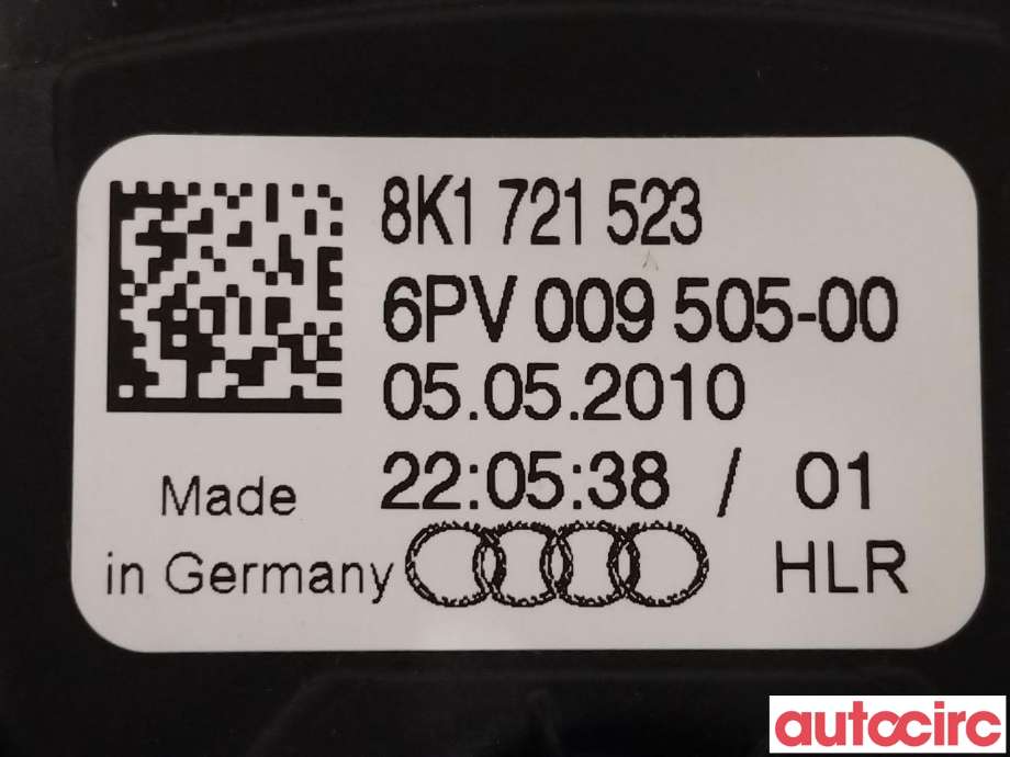 Pedal gass til Audi A4 2007-2014 (Type IV) (B8) (B8) (AUDI|8K1721523A|8K1721523)