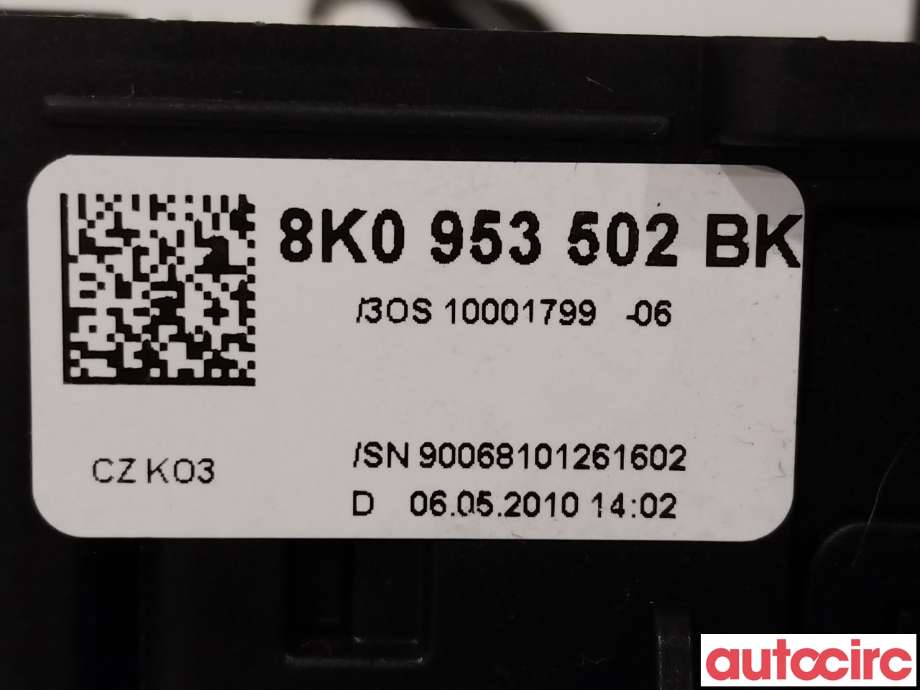 Bryter combi til Audi A4 2007-2014 (Type IV) (B8) (B8) (AUDI|8K0953502BK)