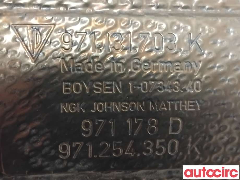 Katalysator til Porsche Panamera 2017-->> (Type II) (971) (971) (PORSCHE|971254350KX|971178D|9A7254351CX)