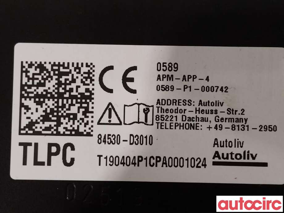 Airbag passasjer til Hyundai Tucson 2015-2020  (HYUNDAI|84530D3010)