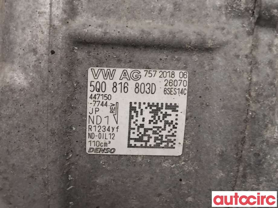 Aircondition kompressor til VW T-Roc 2017-->>  (VOLKSWAGEN|5Q0816803D|447150-7744)