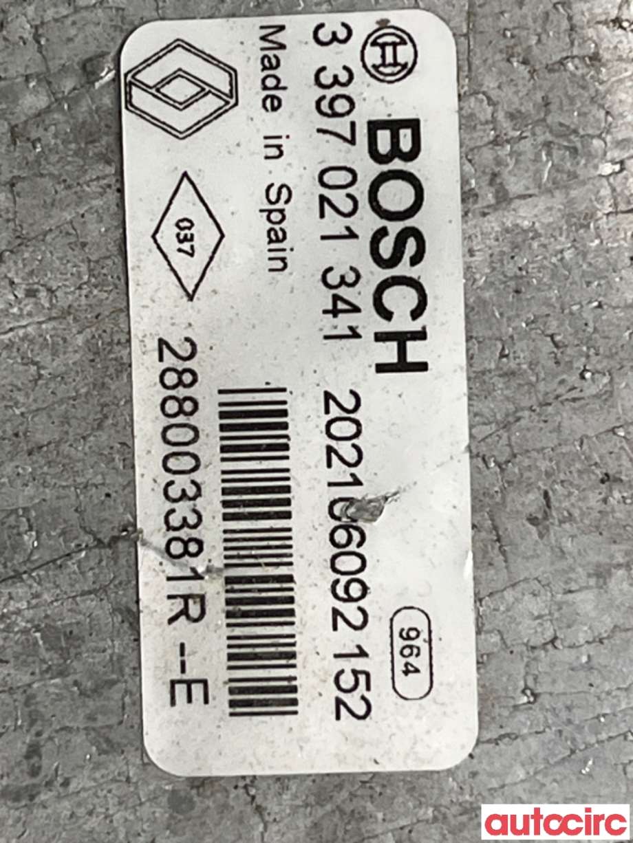 Viskermotor frontrute til Renault Zoe 2013-2019 (Fase 1)  (RENAULT|288003381R|0390250005)