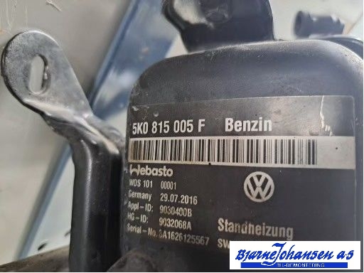 Bensinvarmer til Škoda Yeti 2014-2017 (Fase 2) (SKODA|1K0815007CN||5K0815005F)