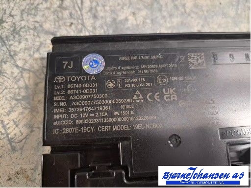 Styreenhet diverse til Toyota Yaris Cross (SUV) 2021-->> (TOYOTA|867400D031||867410D031)