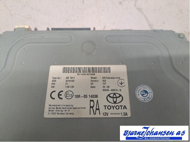 Styreenhet DAB til Toyota RAV4 2019-->> (Type V) (TOYOTA|86840K0010|)